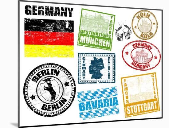 Stamps With Germany-radubalint-Mounted Art Print