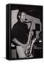 Stan Getz, Ronnie Scotts, London, 1971-Brian O'Connor-Framed Stretched Canvas