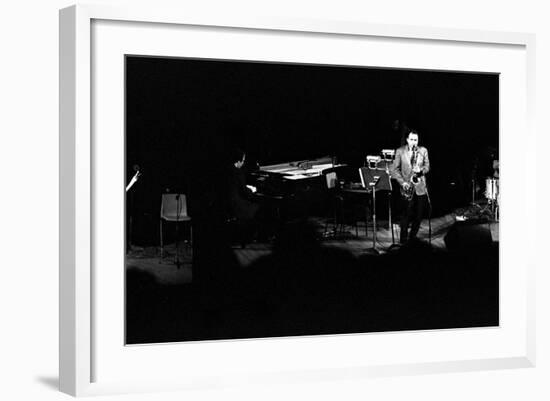 Stan Getz, Royal Festival Hall, London, 1988-Brian O'Connor-Framed Photographic Print