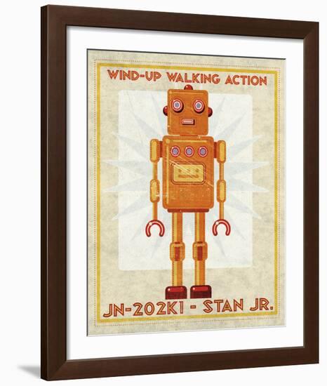 Stan Jr. Box Art Robot-John Golden-Framed Giclee Print