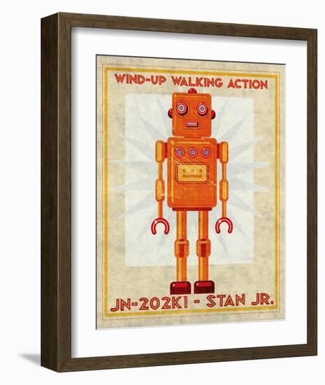 Stan Jr. Box Art Robot-John Golden-Framed Art Print