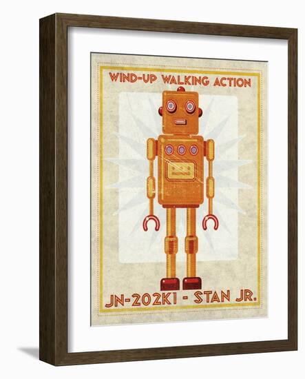 Stan Jr. Box Art Robot-John W Golden-Framed Giclee Print