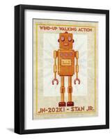 Stan Jr. Box Art Robot-John W Golden-Framed Giclee Print