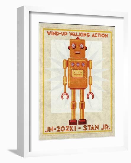 Stan Jr. Box Art Robot-John W Golden-Framed Giclee Print