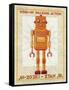 Stan Jr. Box Art Robot-John W Golden-Framed Stretched Canvas