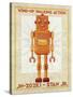 Stan Jr. Box Art Robot-John W Golden-Stretched Canvas