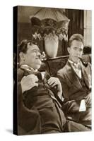 Stan Laurel and Oliver Hardy, American-Based Comedy Duo, 1933-null-Stretched Canvas