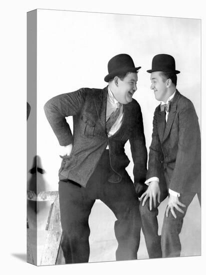 Stan Laurel and Oliver Hardy, c.1930s-null-Stretched Canvas