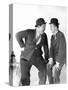 Stan Laurel and Oliver Hardy, CA 1930s-null-Stretched Canvas