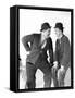 Stan Laurel and Oliver Hardy, CA 1930s-null-Framed Stretched Canvas