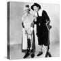 Stan Laurel and Oliver Hardy in a Thanksgiving-Themed Mgm Publicity Shot, Early 1930S-null-Stretched Canvas