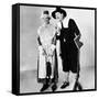 Stan Laurel and Oliver Hardy in a Thanksgiving-Themed Mgm Publicity Shot, Early 1930S-null-Framed Stretched Canvas