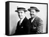 Stan Laurel and Oliver Hardy [Laurel & Hardy] in Early Hal Roach Studio Portrait Shot, c. Mid 1920s-null-Framed Stretched Canvas