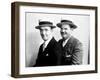 Stan Laurel and Oliver Hardy [Laurel & Hardy] in Early Hal Roach Studio Portrait Shot, c. Mid 1920s-null-Framed Photo