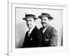 Stan Laurel and Oliver Hardy [Laurel & Hardy] in Early Hal Roach Studio Portrait Shot, c. Mid 1920s-null-Framed Photo