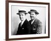 Stan Laurel and Oliver Hardy [Laurel & Hardy] in Early Hal Roach Studio Portrait Shot, c. Mid 1920s-null-Framed Photo