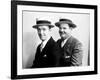 Stan Laurel and Oliver Hardy [Laurel & Hardy] in Early Hal Roach Studio Portrait Shot, c. Mid 1920s-null-Framed Photo