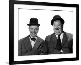 Stan Laurel, Oliver Hardy, c.1940s-null-Framed Photo