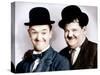 Stan Laurel, Oliver Hardy, ca. 1930s-null-Stretched Canvas