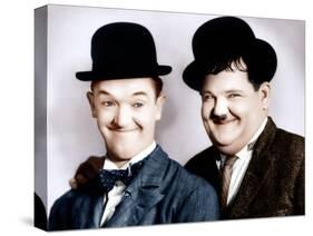 Stan Laurel, Oliver Hardy, ca. 1930s-null-Stretched Canvas