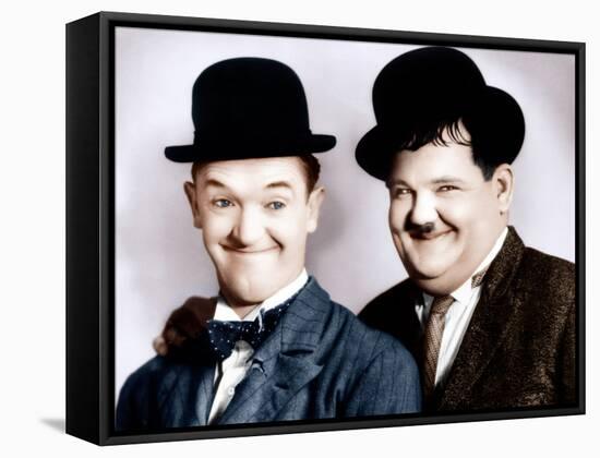 Stan Laurel, Oliver Hardy, ca. 1930s-null-Framed Stretched Canvas