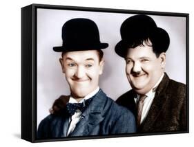 Stan Laurel, Oliver Hardy, ca. 1930s-null-Framed Stretched Canvas