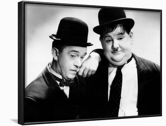 Stan Laurel, Oliver Hardy [Laurel & Hardy], ca. 1930s-null-Framed Photo