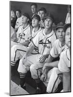 Stan Musial St. Louis Cardinals Most Outstanding Player Following Foul Ball from Bench-Joe Scherschel-Mounted Premium Photographic Print