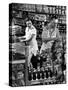 Stan Wentland and Wife Jo Restock Grocery Store, Rockford, Illinois-Margaret Bourke-White-Stretched Canvas