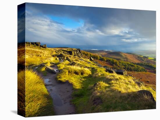 Stanage Edge, Peak District National Park, Derbyshire, England-Alan Copson-Stretched Canvas