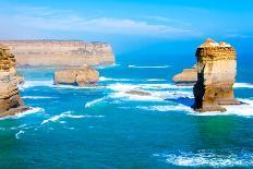 The Twelve Apostles by the Great Ocean Road in Victoria, Australia-StanciuC-Stretched Canvas
