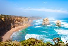 The Twelve Apostles by the Great Ocean Road in Victoria, Australia-StanciuC-Photographic Print