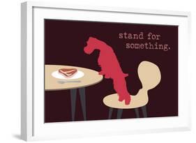 Stand - Darker Version-Dog is Good-Framed Art Print