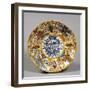 Stand Decorated with Coat of Arms, Ceramic, Laterza Manufacture, Puglia, Italy-null-Framed Giclee Print