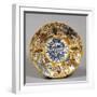 Stand Decorated with Coat of Arms, Ceramic, Laterza Manufacture, Puglia, Italy-null-Framed Giclee Print