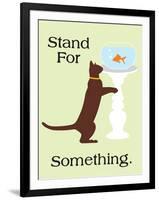 Stand for Something-Cat is Good-Framed Art Print