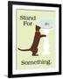 Stand for Something-Cat is Good-Framed Art Print