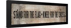 Stand for the Flag-null-Framed Art Print