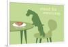 Stand - Green Version-Dog is Good-Framed Art Print