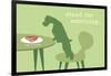 Stand - Green Version-Dog is Good-Framed Art Print