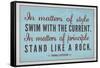 Stand Like A Rock Thomas Jefferson Quote Art Print Poster-null-Framed Stretched Canvas