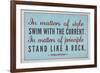 Stand Like A Rock Thomas Jefferson Quote-null-Framed Art Print