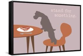 Stand - Naturals Version-Dog is Good-Framed Stretched Canvas