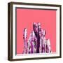 STAND TALL Cactus on Coral-Dominique Vari-Framed Art Print