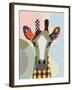 Stand Tall Giraffe-Lanre Adefioye-Framed Premium Giclee Print