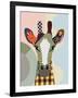 Stand Tall Giraffe-Lanre Adefioye-Framed Giclee Print