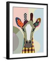 Stand Tall Giraffe-Lanre Adefioye-Framed Giclee Print