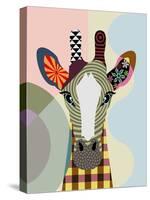 Stand Tall Giraffe-Lanre Adefioye-Stretched Canvas