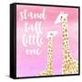 Stand Tall Pink-Evangeline Taylor-Framed Stretched Canvas