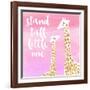 Stand Tall Pink-Evangeline Taylor-Framed Art Print